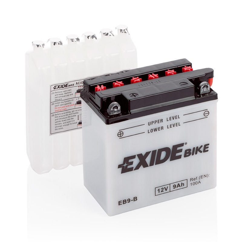 Motorcycle battery 4980 EXIDE MC EB9-B 9Ah 100A(EN)