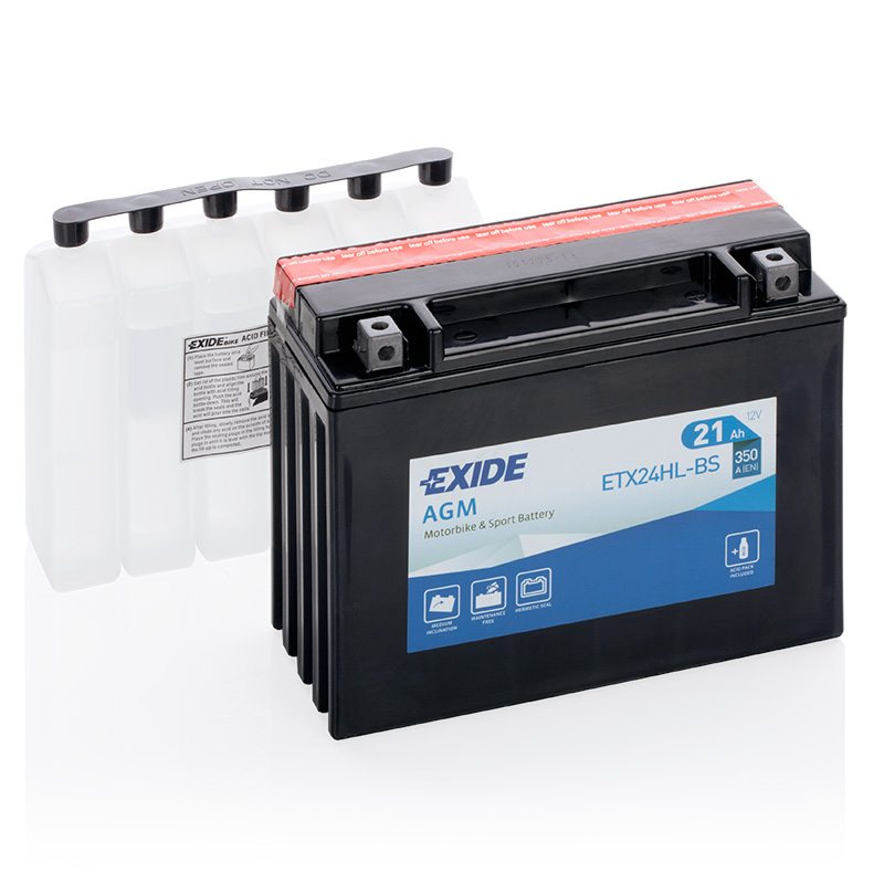 Motorcycle battery 4994 EXIDE MC ETX24HL-BS 21Ah 350A(EN)