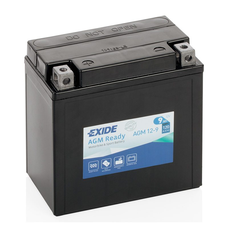 Motorcycle battery 4913 EXIDE MC AGM12-9 9Ah 120A(EN)