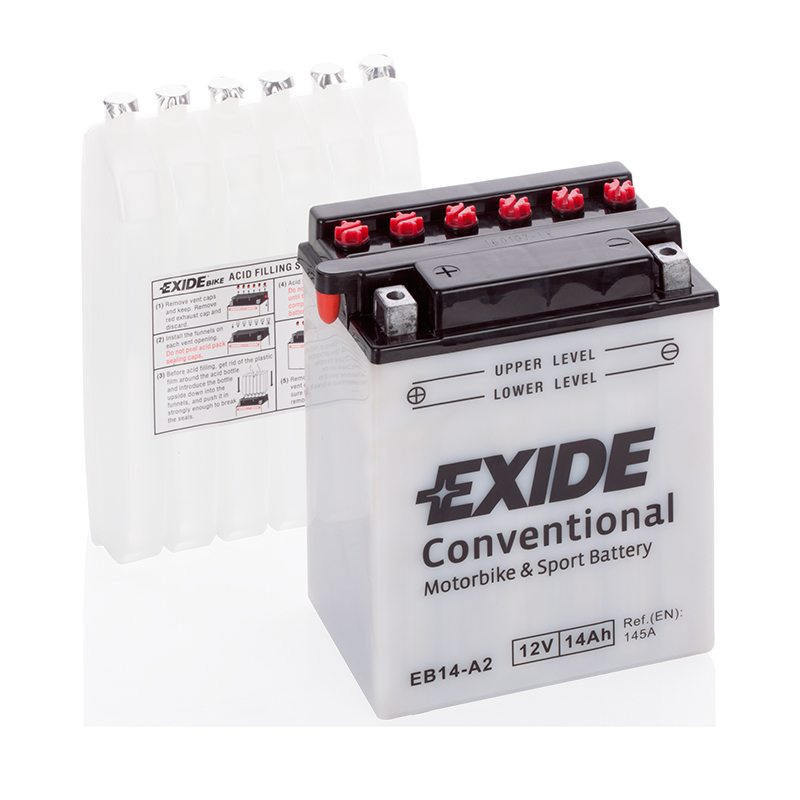 Motorcycle battery 4527 EXIDE MC EB14-A2 14Ah 145A(EN)