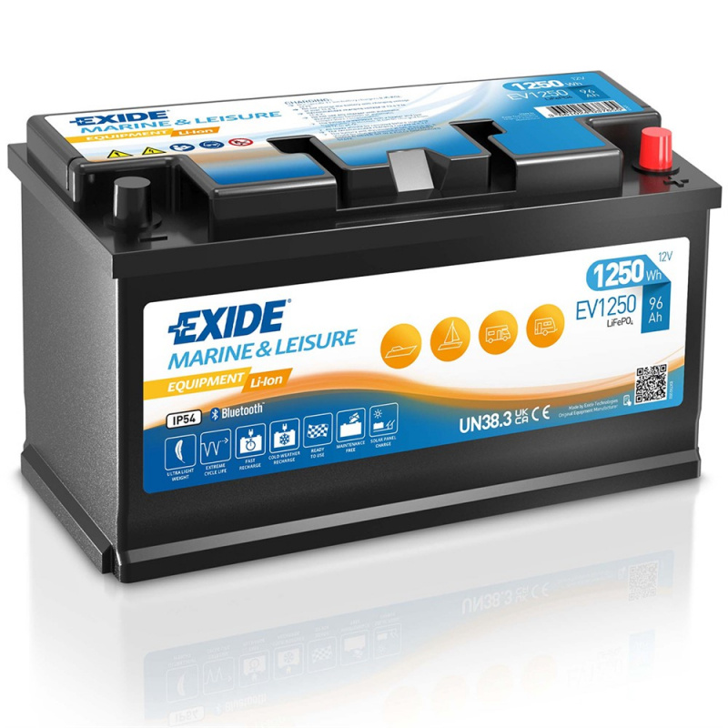EXIDE EV1250 LITIUM 96Ah 1250 Wh