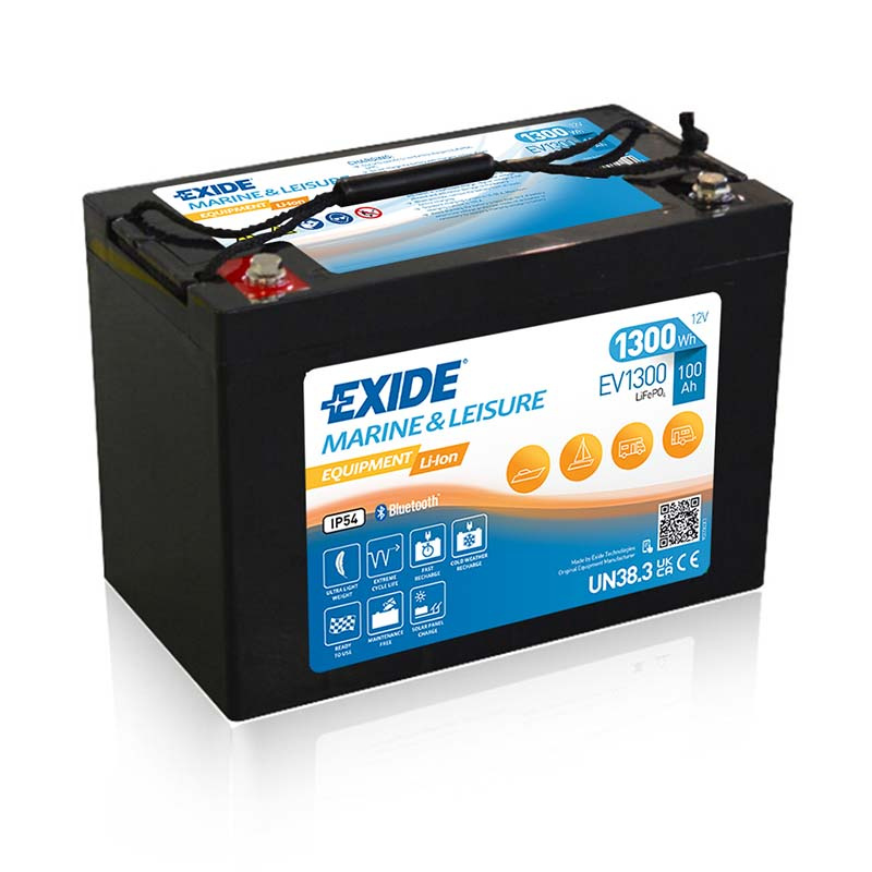 EXIDE EV1300 LITIUM 100Ah 1300 Wh