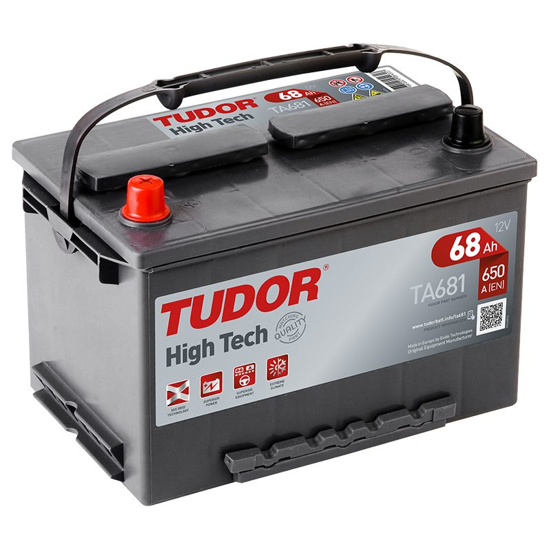 Starting Battery TA681 TUDOR EXIDE HIGH-TECH 68Ah 650A(EN)