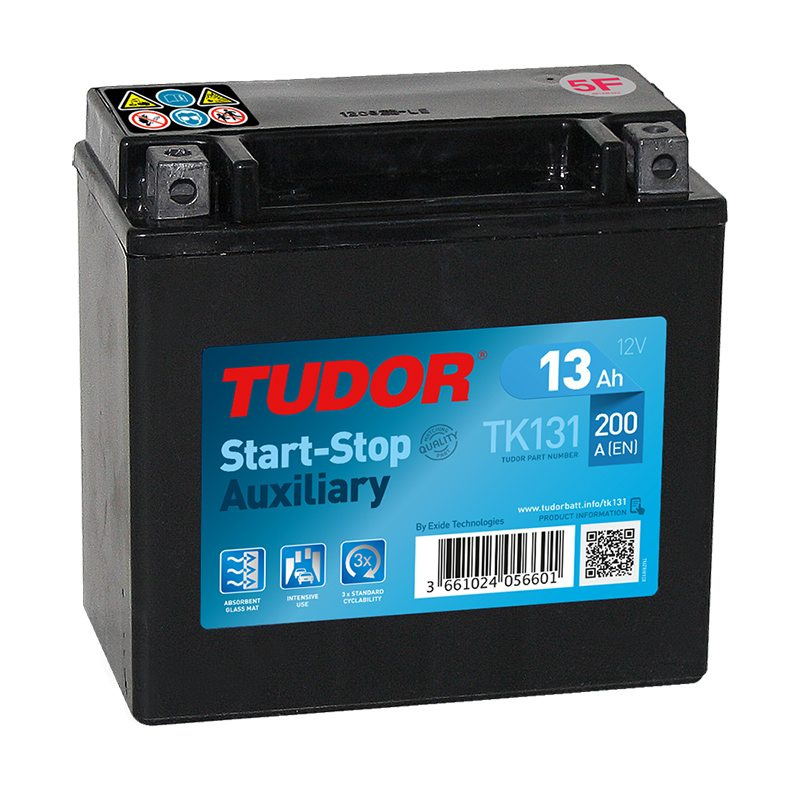 Backup-battery TK131 TUDOR EXIDE START-STOP AUXILIA 13Ah 200A(EN)