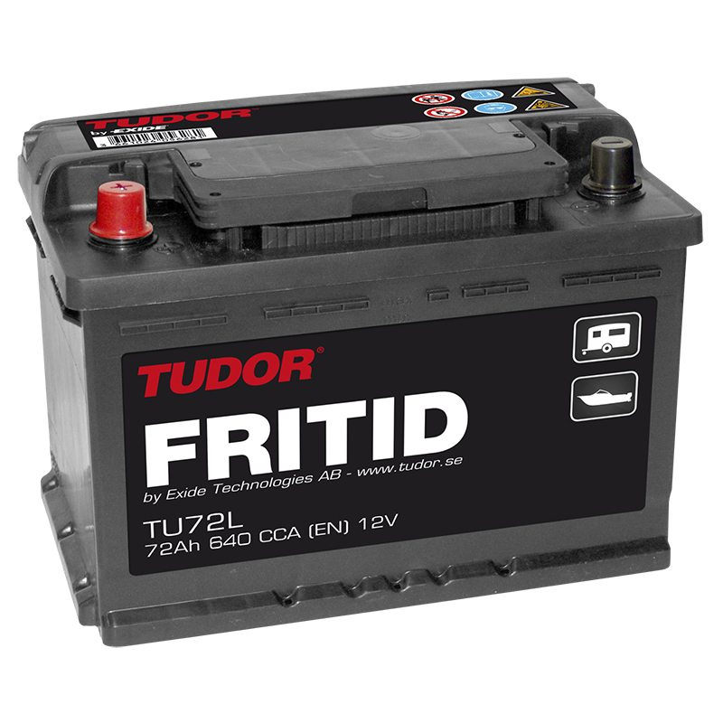 Battery TU72L TUDOR EXIDE FRITID 72Ah 640A(EN)