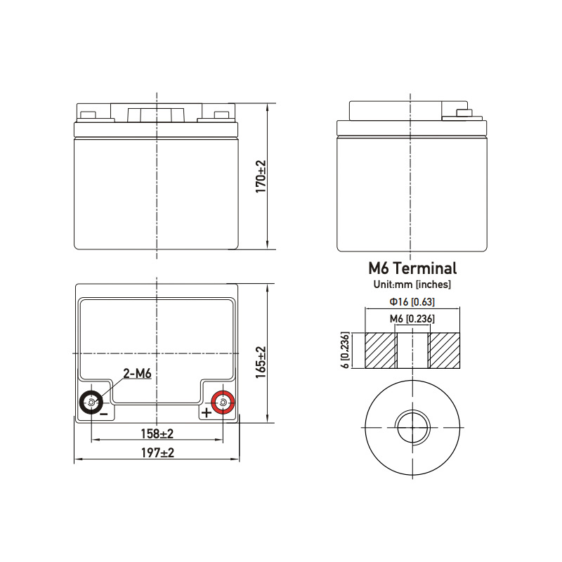Battery SellPower SPLi LITIUM 45Ah 576Wh 12,8V